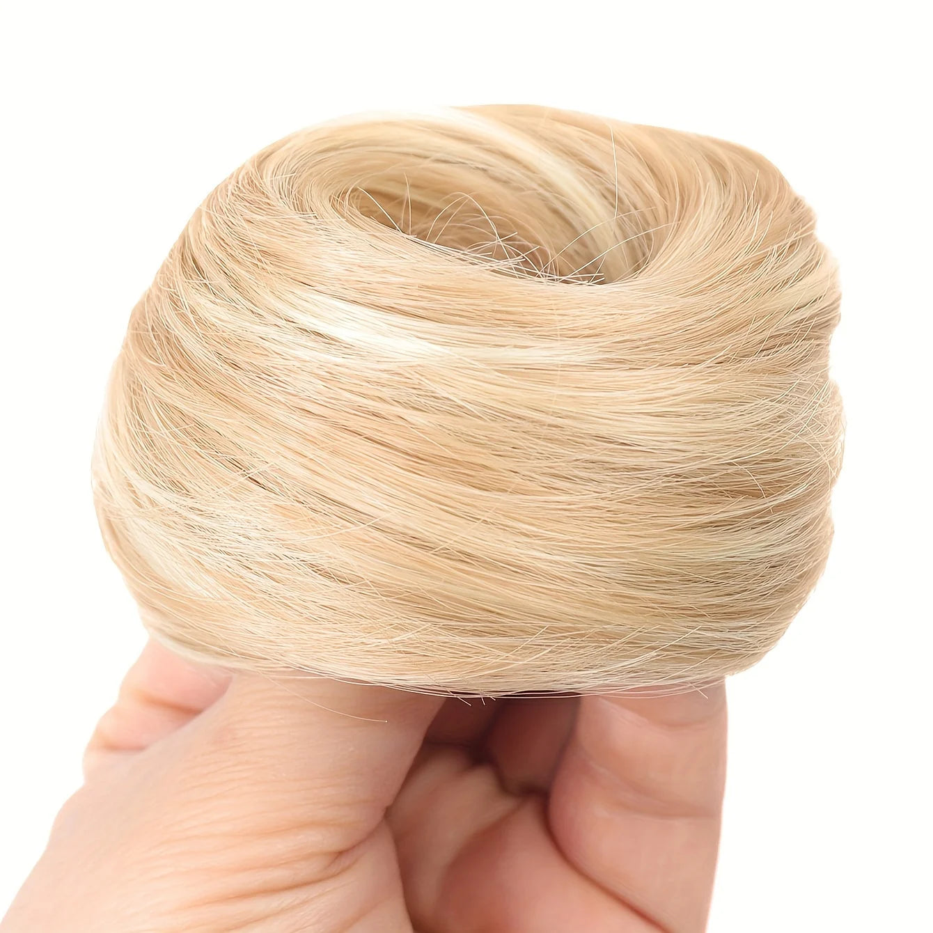 Human Hair Buns Ponytail Hairpiece Brazilian Hair Pieces Bun For Women Scrunchies Updos Donut Chignon 100% Human Hair Extensions