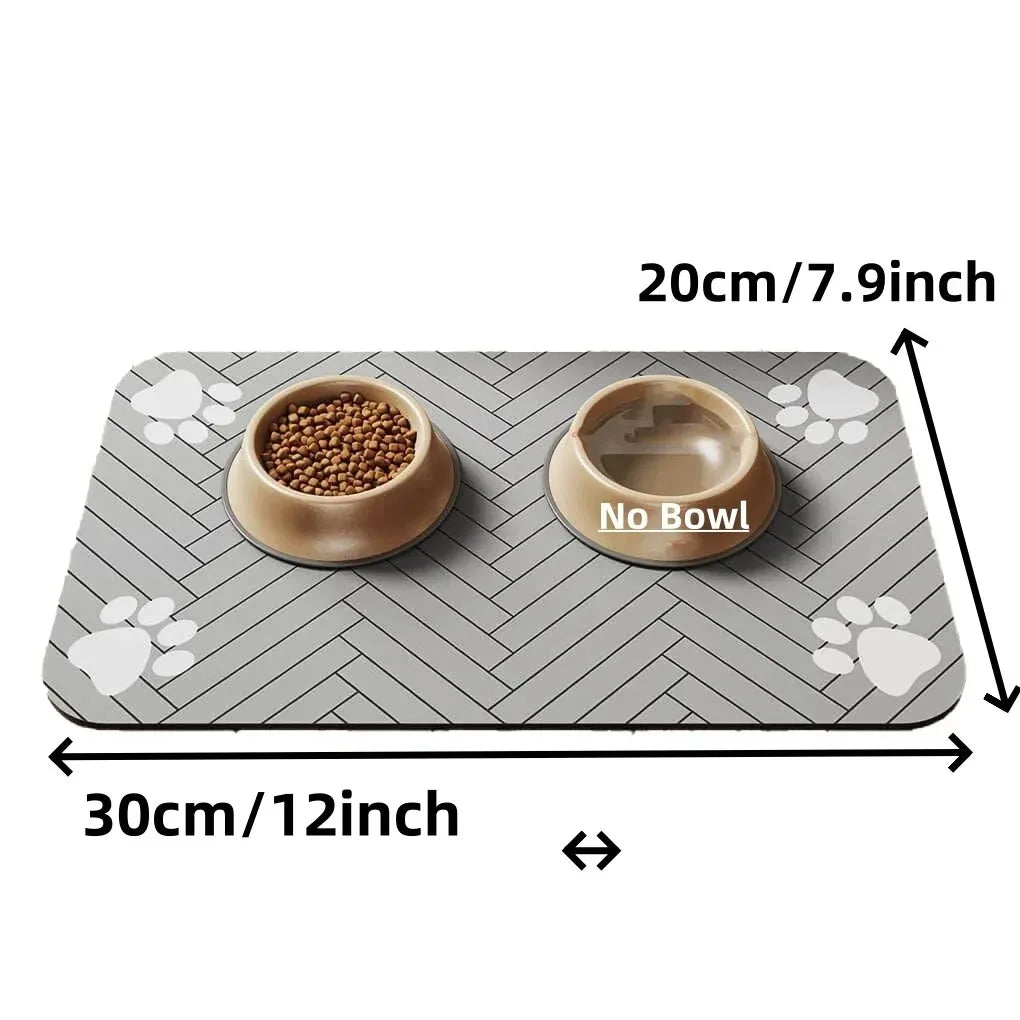 Diatom mud cat dog pet, dirt resistant, easy to maintain, feeding mat, home pet feeding
