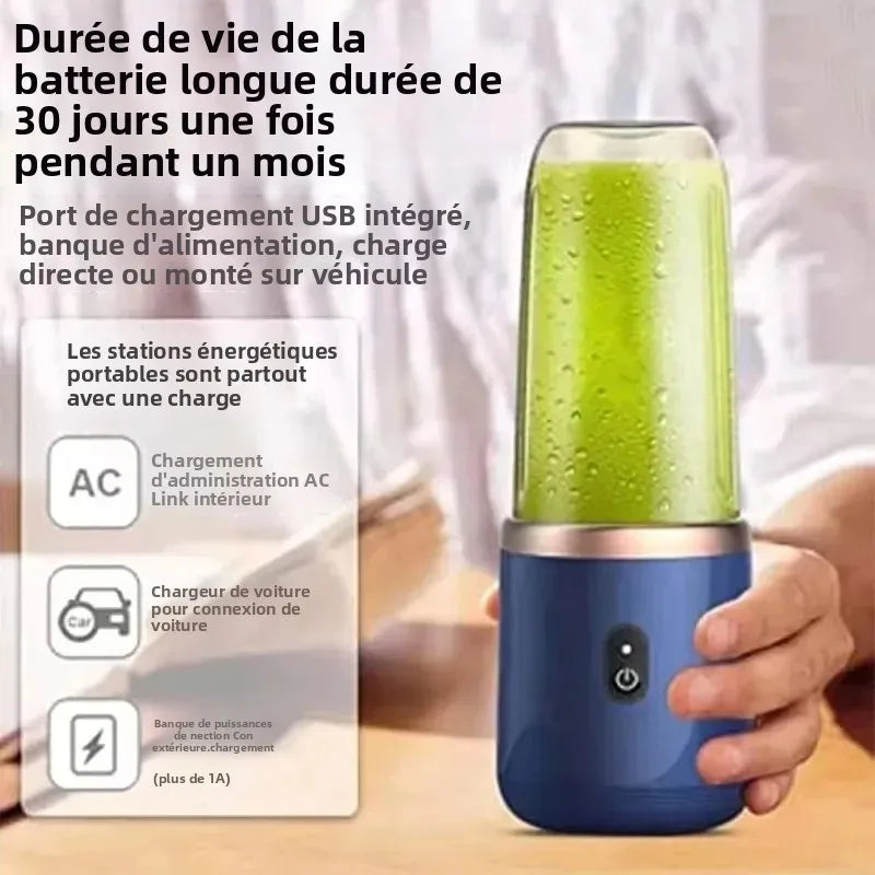 Portable USB Blender 400ml Mini Smoothie Maker Travel Juicer