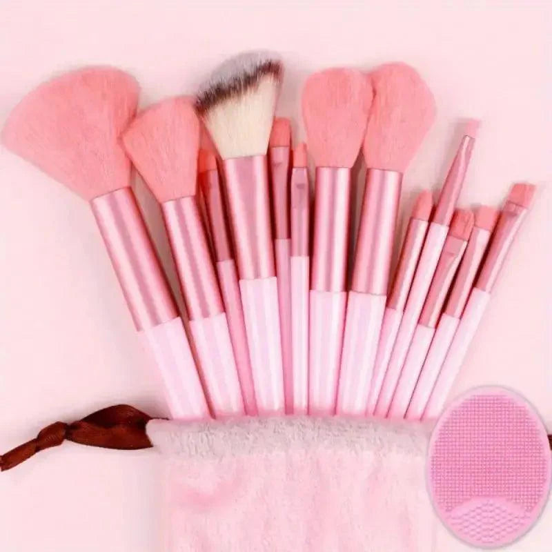 Professional 13–16Pcs Makeup Brush Set with Bag