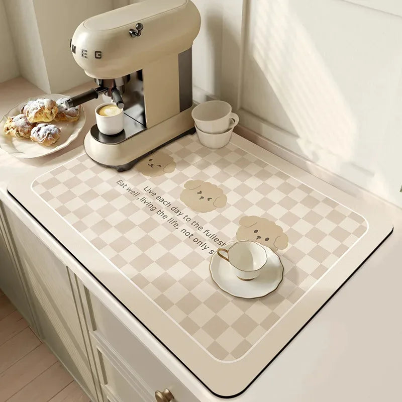 Super Absorbent Kitchen & Dish Drying Mat