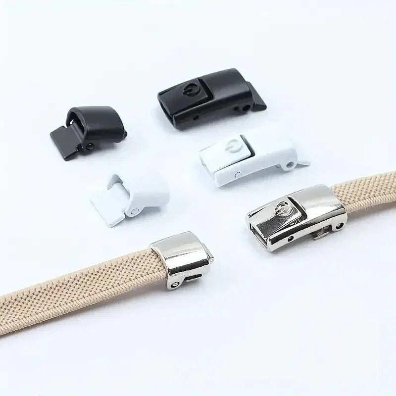 8MM No-Tie Elastic Shoe Laces with Press Lock – Widened Flat Design for Kids & Adults