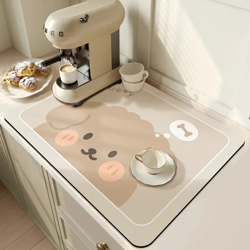 Super Absorbent Kitchen & Dish Drying Mat