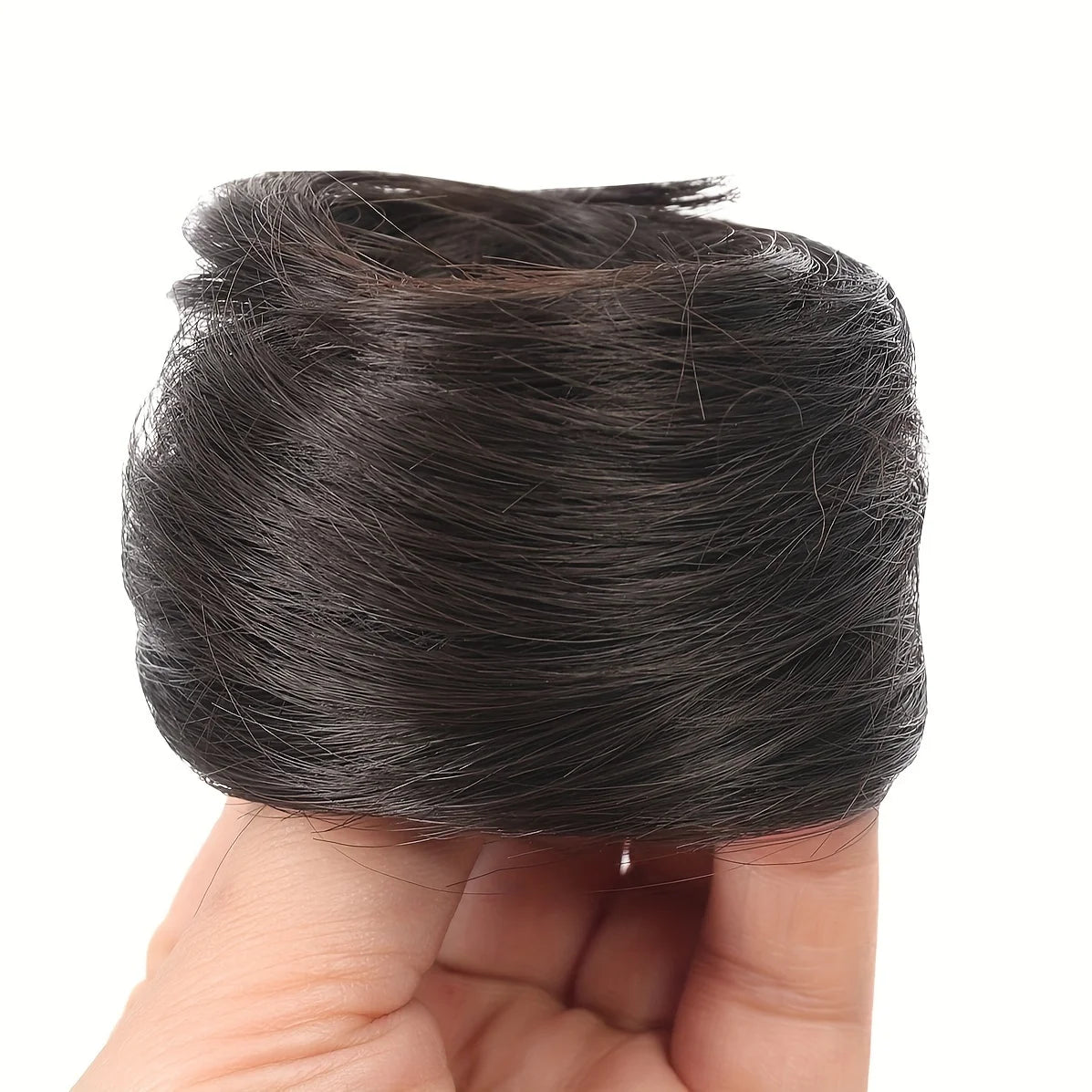 Human Hair Buns Ponytail Hairpiece Brazilian Hair Pieces Bun For Women Scrunchies Updos Donut Chignon 100% Human Hair Extensions