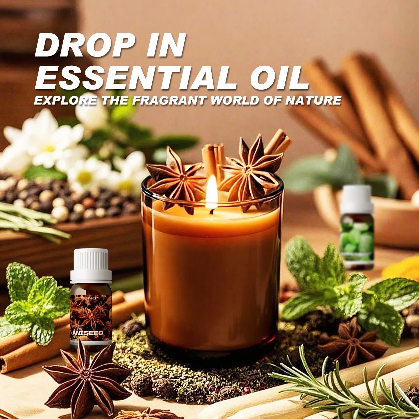 10ml Cinnamon Oil 100% Natural Cinnamon Essential Oils Cinnamon Bark Essential Oil Candle Making Spicy Sweet