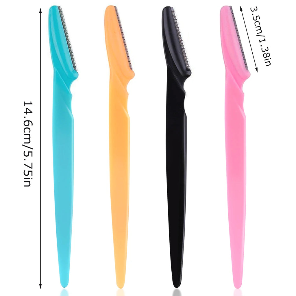 10/30/40 Pcs Eyebrow Razor & Dermaplaning Tool Set for Women – Facial Hair Removal & Exfoliating Beauty Tool