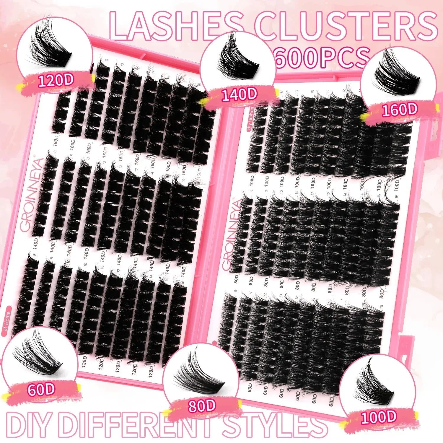 DIY Lash Cluster Extensions Fluffy Cat Eye Set
