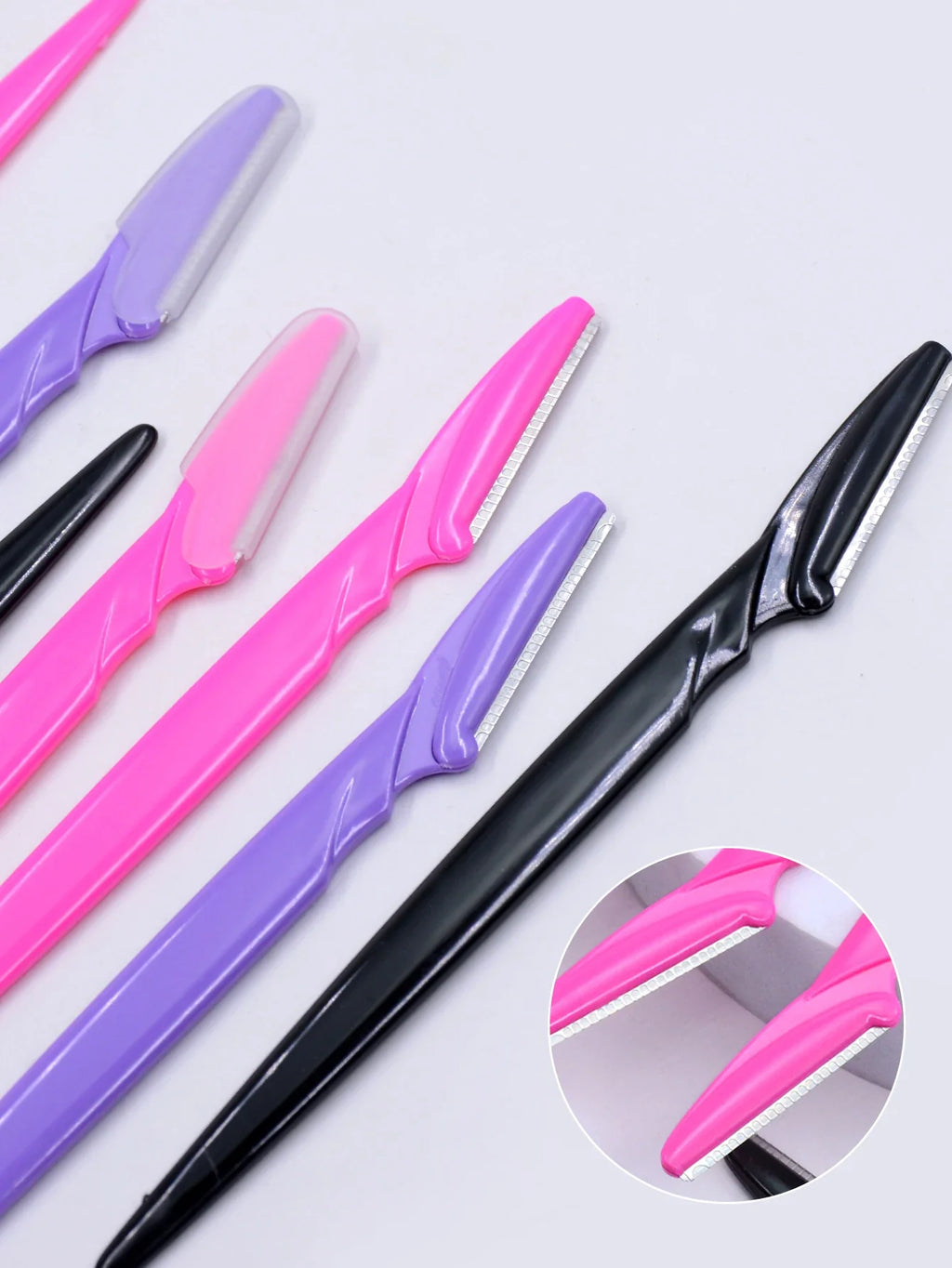 10/30/40 Pcs Eyebrow Razor & Dermaplaning Tool Set for Women – Facial Hair Removal & Exfoliating Beauty Tool