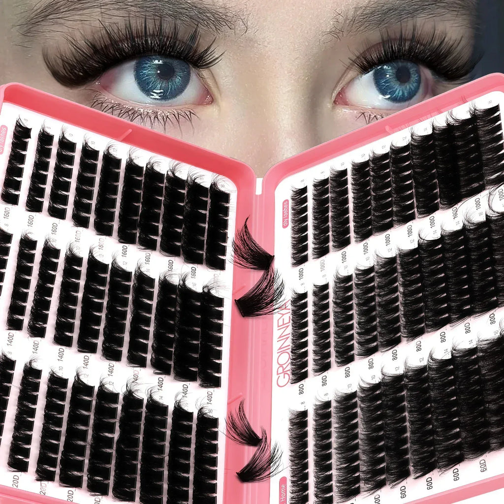 DIY Lash Cluster Extensions Fluffy Cat Eye Set