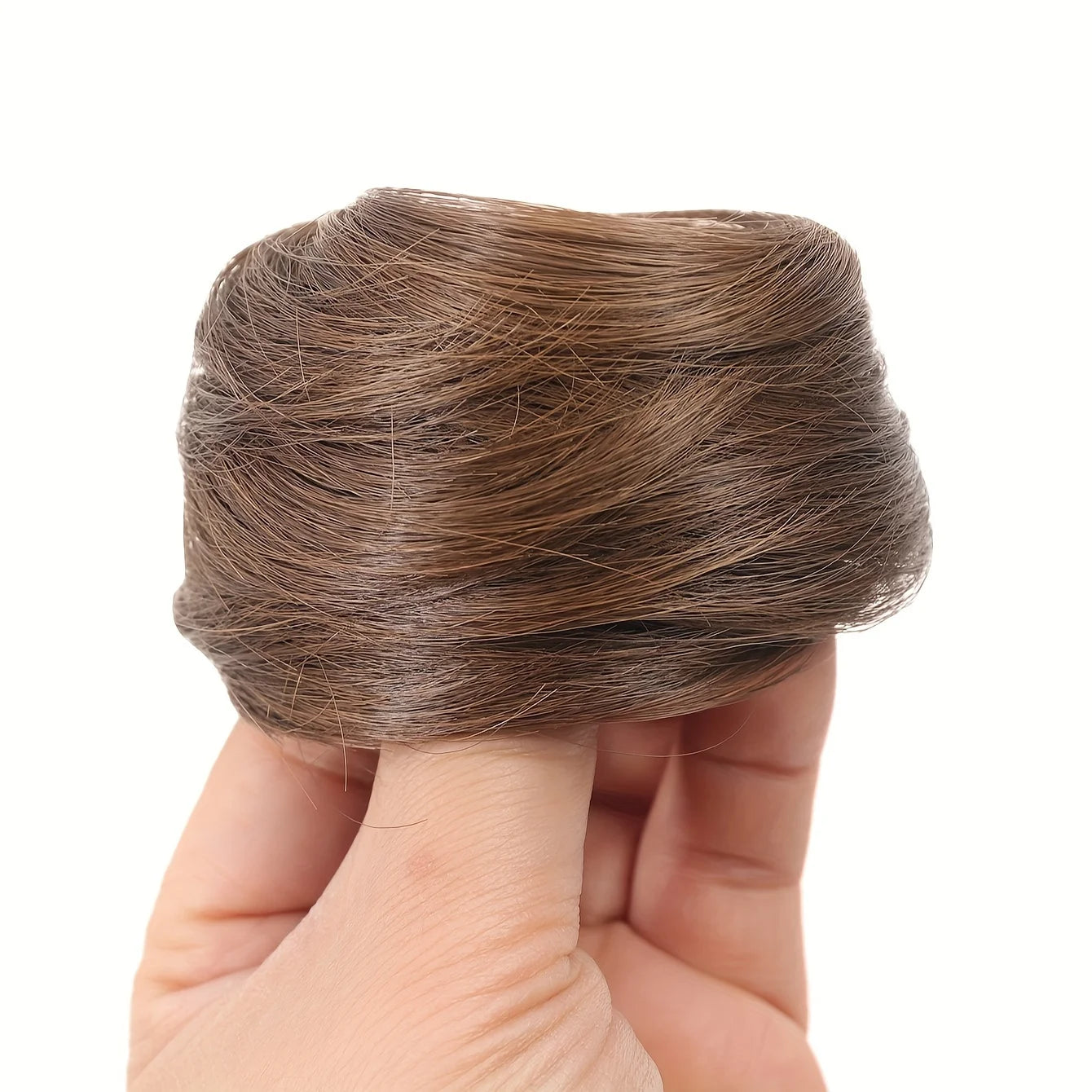 Human Hair Buns Ponytail Hairpiece Brazilian Hair Pieces Bun For Women Scrunchies Updos Donut Chignon 100% Human Hair Extensions