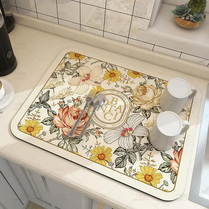 Super Absorbent Kitchen & Dish Drying Mat