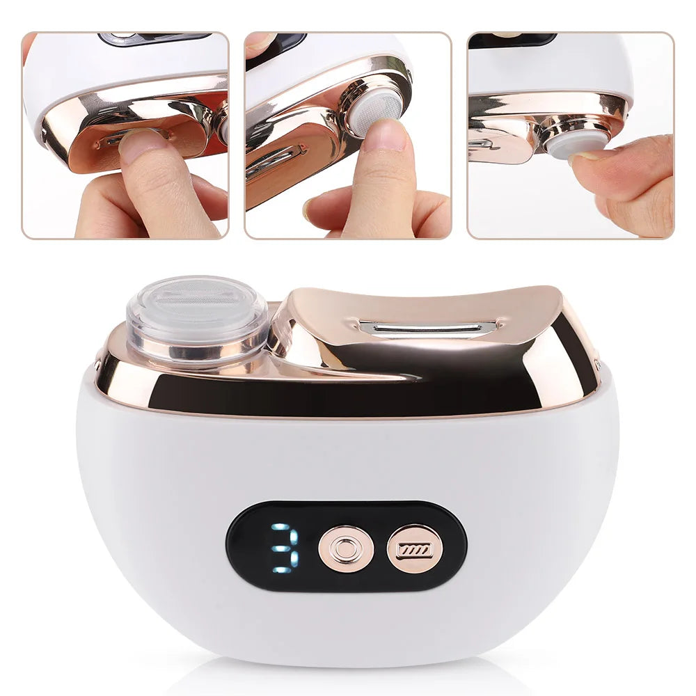 Electric Nail Clipper & Polisher with Light