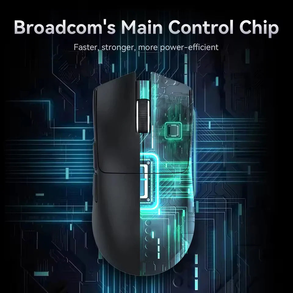 X11 Wireless Mouse,Bluetooth/2.4G/wired Tri-Mode Mouse ,PAW3311 RGB Magnetic charging dock Gaming Mouse