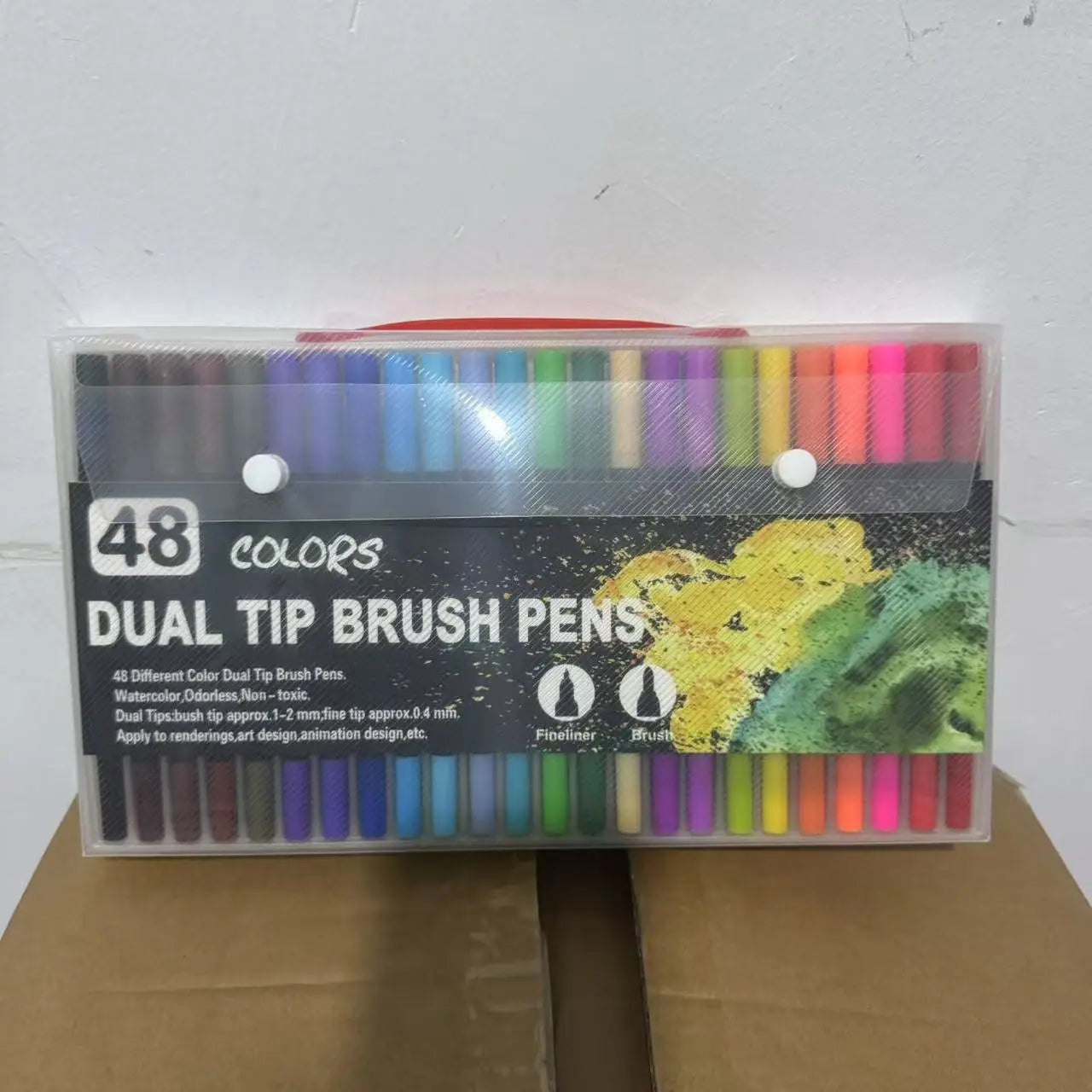Watercolor markers double ended art set unisex (24 colors) – drawing