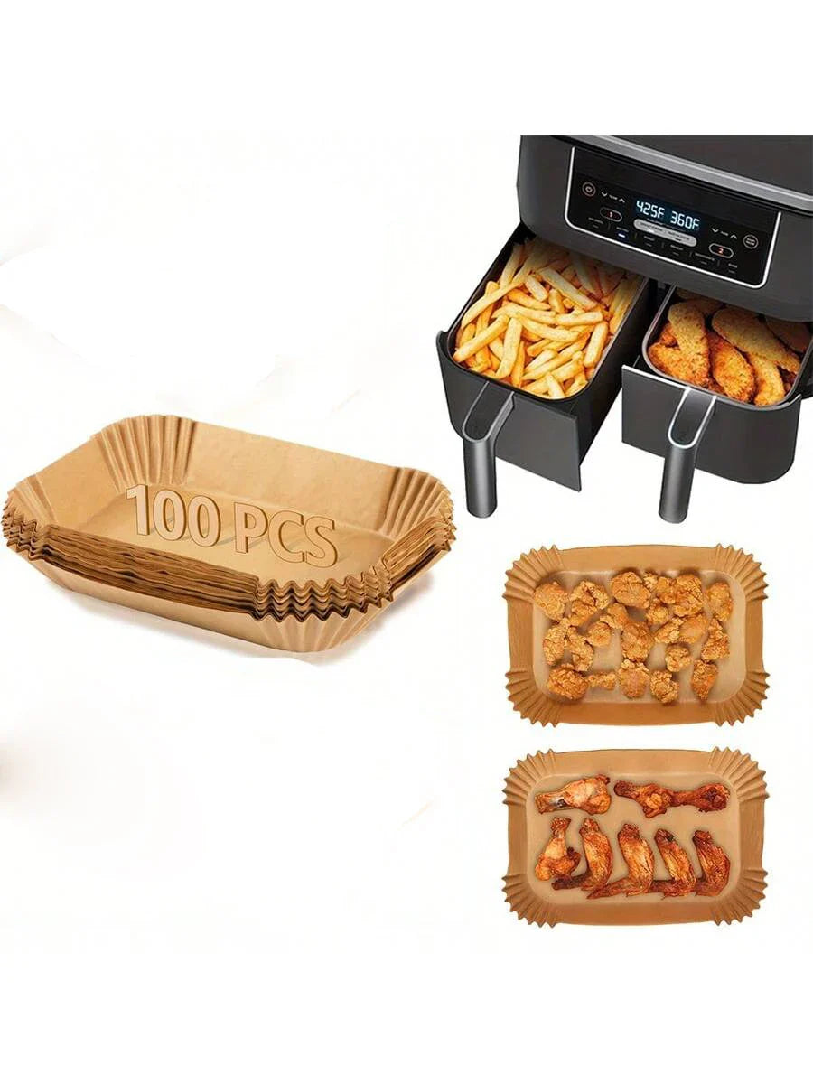 50 Pcs Non-Stick Air Fryer Paper Liners