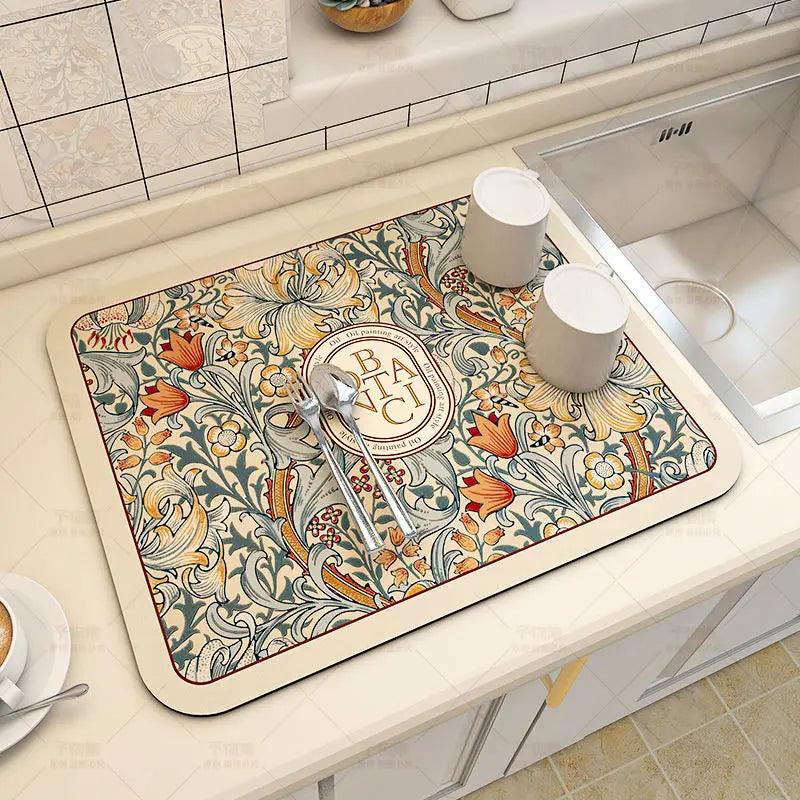 Super Absorbent Kitchen & Dish Drying Mat