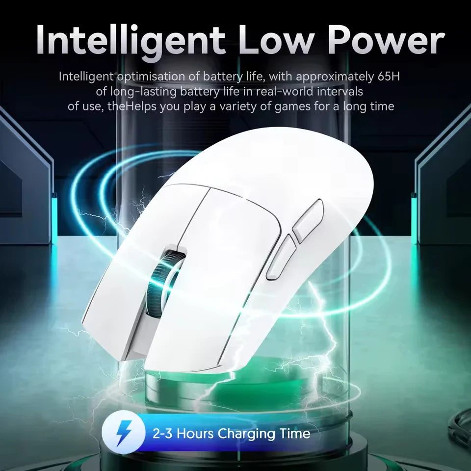 X11 Wireless Mouse,Bluetooth/2.4G/wired Tri-Mode Mouse ,PAW3311 RGB Magnetic charging dock Gaming Mouse