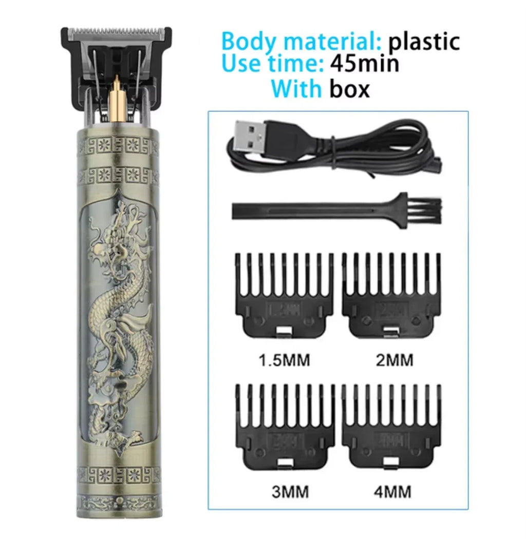 Professional Hair Clipper Cordless Electric Hair Trimmer For Men USB Rechargeable