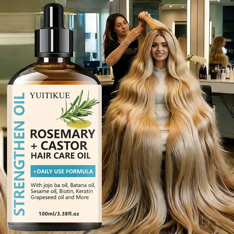 Rosemary + Castor Hair Care Oil | Strengthening Daily Formula