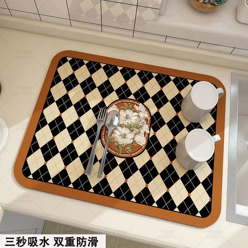 Super Absorbent Kitchen & Dish Drying Mat