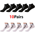 30 Pairs Men’s Ankle Socks – Breathable Mesh, Color-Block Athletic & Casual Low-Cut Socks