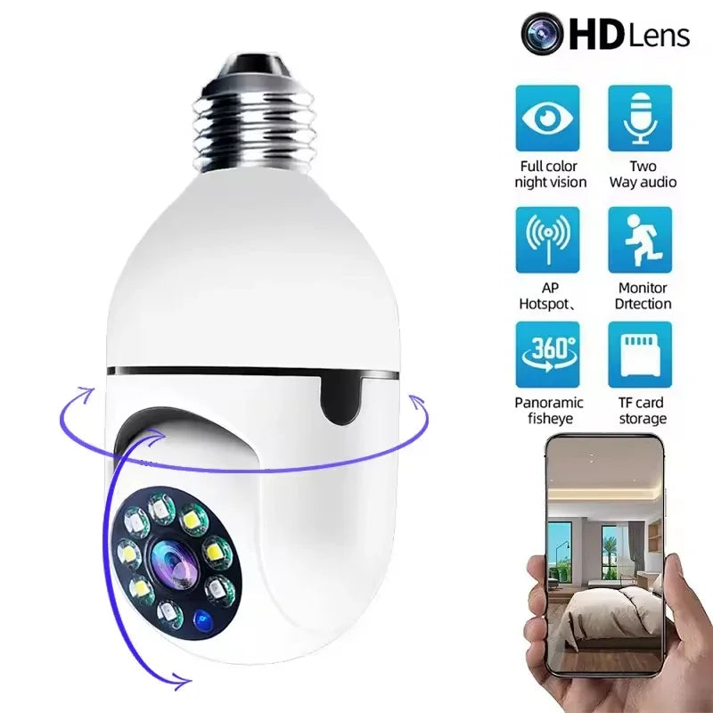 Wi-Fi Mini Surveillance Camera – Full Colour Night Vision, Auto Human Tracking & Zoom, Indoor Security Monitor