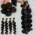 Natural Color Body Wave Bundles Human Hair 22 24 26 Inch Brazilian Virgin Hair 3/4 Bundles Human Hair Extensions For Women