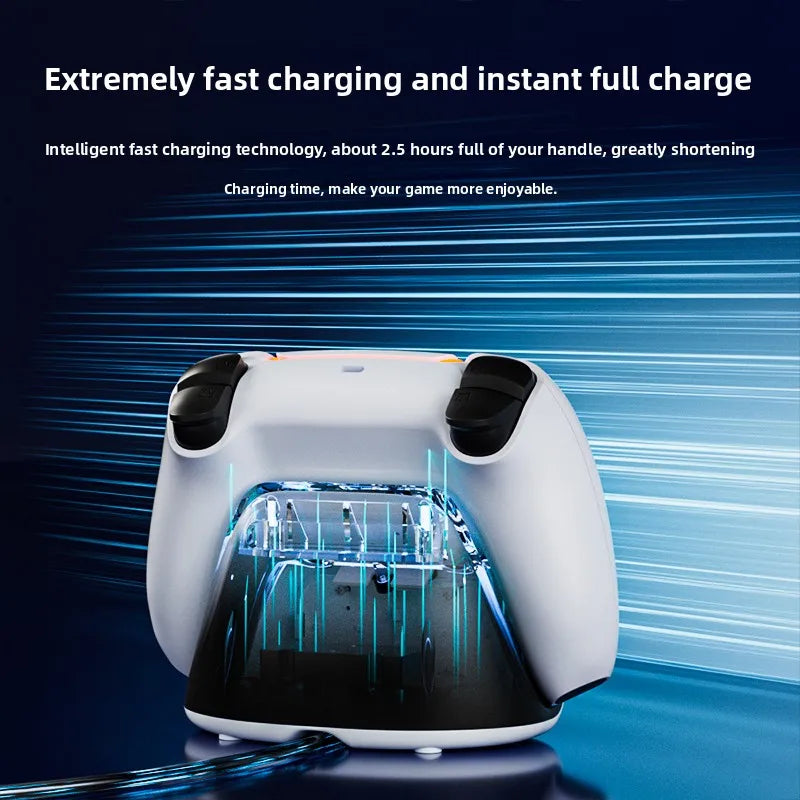 Aolion For PS5 Controller Base Charging Clock Wireless Fast Charging Desktop Storage For PlayStation Edge Elite Game Accessories