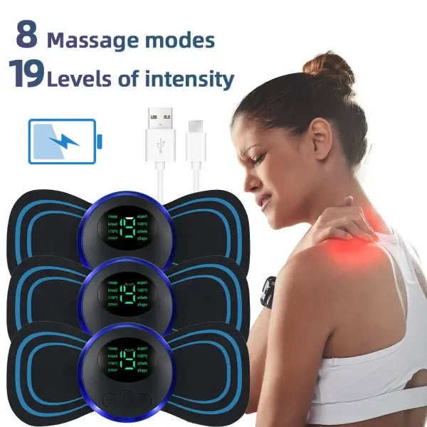 Electric Neck Massager EMS Low Frequency Device for Cervical Pain Relief