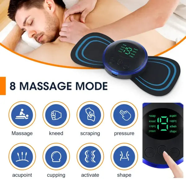 Electric Neck Massager EMS Low Frequency Device for Cervical Pain Relief
