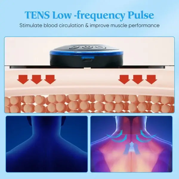 Electric Neck Massager EMS Low Frequency Device for Cervical Pain Relief