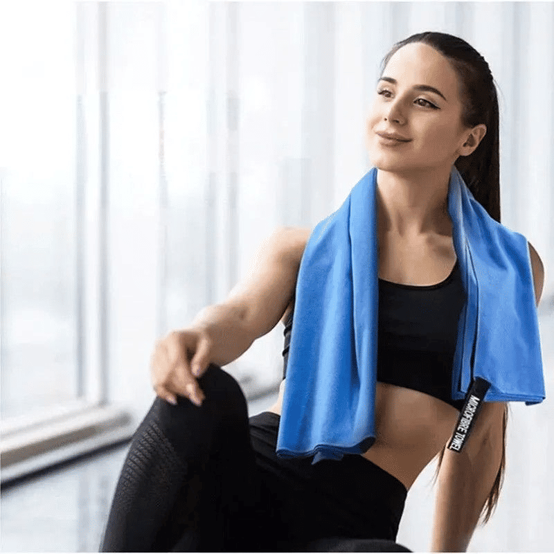 Quick-Drying Microfiber Sports Towel 40x80cm Blue For Gym Swimming