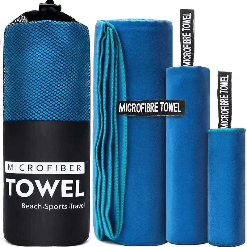 Quick-Drying Microfiber Sports Towel 40x80cm Blue For Gym Swimming