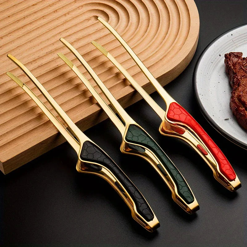 KitchenKlout Mini Stainless Steel Tongs | Serving