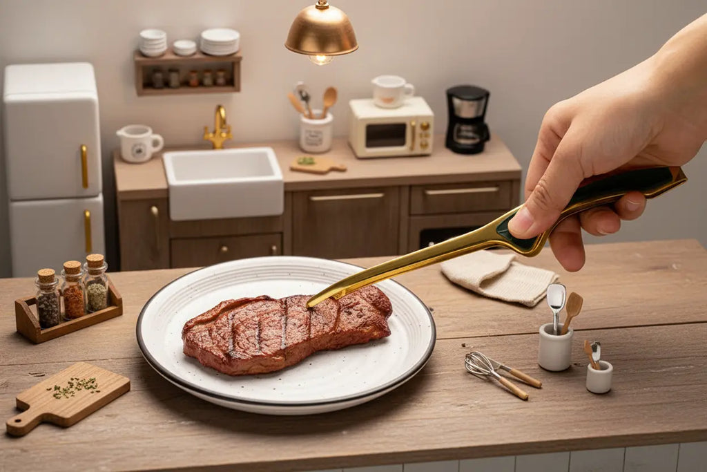 KitchenKlout Mini Stainless Steel Tongs | Serving